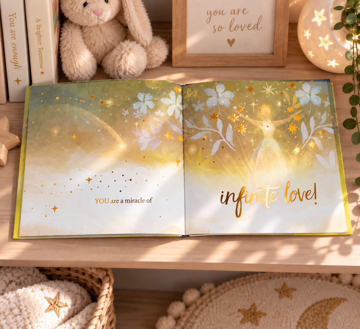 Hand-painted art, finished with gold foil